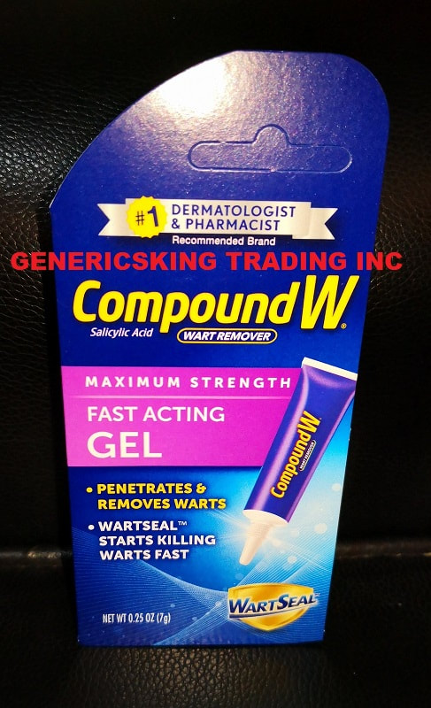 Compound W Wart Remover Fast Acting Gel,Maximum Strength Salicylic Acid,2  Pack